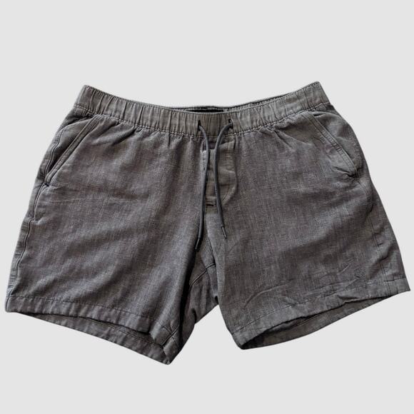 Abercrombie and Fitch Viscose Cotton Blend Shorts Size Large Flat Front Pull On - Picture 1 of 7